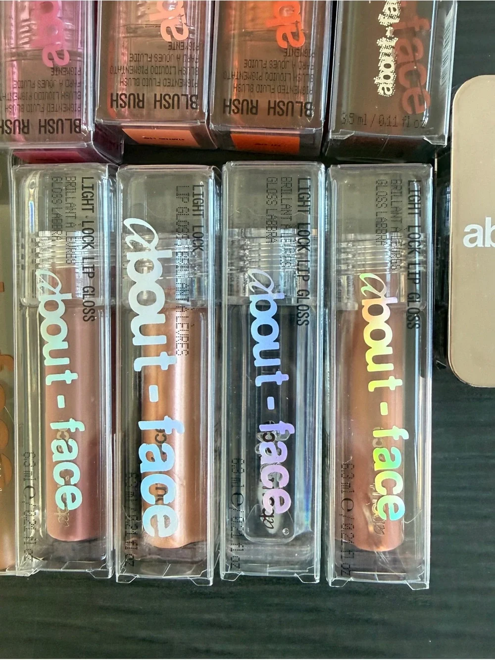 About face Lip Gloss -make up Set -